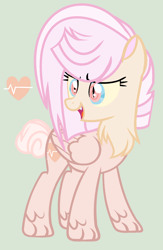 Size: 1224x1880 | Tagged: safe, artist:starfalldawn, oc, oc:heart attack, parent:discord, parent:fluttershy, parents:discoshy, female, hybrid, interspecies offspring, offspring, simple background, solo