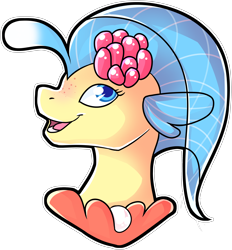 Size: 3348x3609 | Tagged: safe, artist:draikinator, character:princess skystar, species:seapony (g4), g4, my little pony: the movie (2017), angler seapony, bioluminescent, bust, female, freckles, glow, open mouth, simple background, smiling, solo, transparent background