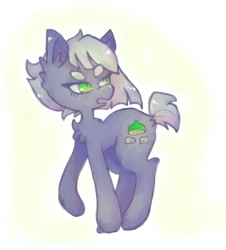 Size: 1000x1105 | Tagged: safe, artist:jackytheripperart, character:limestone pie, species:earth pony, species:pony, beanbrows, chest fluff, cute, ear fluff, eyebrows, female, hoof fluff, limabetes, looking back, mare, solo