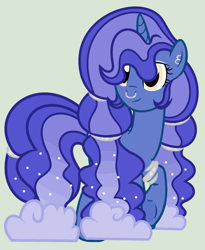 Size: 1752x2136 | Tagged: safe, artist:starfalldawn, oc, parent:princess luna, parent:trixie, parents:luxie, species:pony, species:unicorn, female, magical lesbian spawn, mare, nose piercing, nose ring, offspring, piercing, simple background, solo
