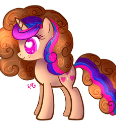 Size: 575x622 | Tagged: safe, artist:sweethearts11, oc, oc:sweet hearts, species:pony, species:unicorn, female, heart eyes, mare, simple background, solo, white background, wingding eyes