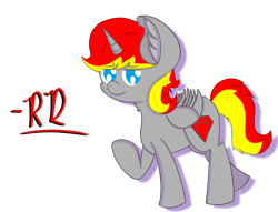 Size: 1660x1270 | Tagged: safe, artist:rubydeluxe, derpibooru original, oc, oc only, oc:rd, species:alicorn, species:pony, alicorn oc, cute, cutie mark, ear fluff, horn, looking at you, male, neck fluff, shading, signature, simple background, solo, transparent, transparent background, wings