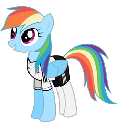 Size: 827x900 | Tagged: safe, artist:isegrim87, edit, character:rainbow dash, clothing, female, football, germany, simple background, socks, solo, sports, transparent background, vector