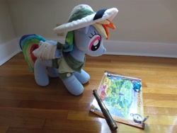 Size: 4608x3456 | Tagged: safe, artist:wilshirewolf, character:daring do, character:rainbow dash, compass, cosplay, irl, map, photo, plushie, telescope