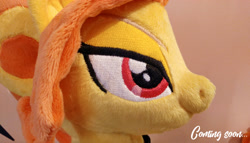 Size: 3920x2241 | Tagged: safe, artist:dixierarity, character:adagio dazzle, coming soon, eye, eyes, female, irl, photo, plushie, smiling
