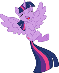 Size: 2048x2522 | Tagged: safe, artist:jp, derpibooru original, character:twilight sparkle, character:twilight sparkle (alicorn), species:alicorn, species:pony, .svg available, cute, eyes closed, female, happy, laughing, simple background, solo, svg, transparent background, twiabetes, vector