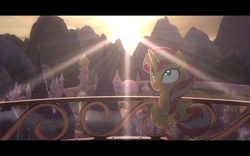 Size: 1280x800 | Tagged: safe, artist:minty root, character:sunset shimmer, species:pony, the fall of sunset shimmer: animated film, youtube