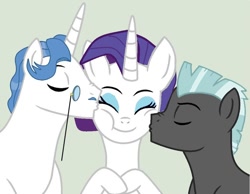 Size: 1006x780 | Tagged: safe, artist:swiftgaiathebrony, character:fancypants, character:rarity, character:thunderlane, species:pegasus, species:pony, species:unicorn, ship:rarilane, ship:raripants, female, love triangle, male, polyamory, rarity gets all the stallions, shipping, straight