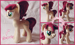 Size: 3804x2292 | Tagged: safe, artist:dixierarity, species:pony, commission, irl, music box, photo, plushie, pyrrha