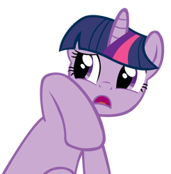 Size: 886x902 | Tagged: safe, artist:craftybrony, character:twilight sparkle, character:twilight sparkle (unicorn), species:pony, species:unicorn, episode:it's about time, g4, my little pony: friendship is magic, disgusted, female, mare, open mouth, reaction image, simple background, solo, transparent background, vector