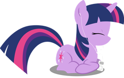Size: 1127x709 | Tagged: safe, artist:lazypixel, character:twilight sparkle, character:twilight sparkle (unicorn), species:pony, species:unicorn, earbuds, eyes closed, female, headphones, ipod, lying down, mare, ponyloaf, simple background, solo, transparent background