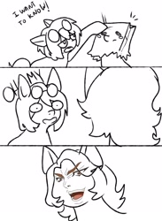 Size: 2480x3384 | Tagged: safe, artist:yamikonek0, oc, oc:paper bag, species:pony, comic, dialogue, dio brando, funny, it was me, it was me dio, jojo's bizarre adventure, kono dio da, meme, paper bag, this will not end well, unmasked, wut face