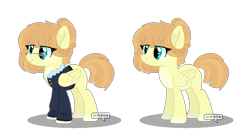 Size: 916x505 | Tagged: safe, artist:jxst-roch, base used, oc, species:pegasus, species:pony, clothing, female, glasses, mare, simple background, solo, transparent background