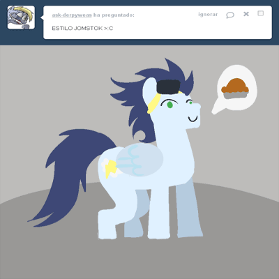 Size: 400x400 | Tagged: safe, artist:glasdale, character:soarin', animated, homestuck, soarin-responde, tumblr