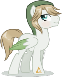 Size: 725x904 | Tagged: safe, artist:nightmarelunafan, artist:twiily-bases, base used, species:pony, crossover, link, ponified, simple background, the legend of zelda, the legend of zelda: twilight princess, transparent background