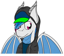 Size: 1500x1306 | Tagged: safe, artist:kamithepony, oc, oc:kami, species:anthro, species:dragon, basecap, clothing, dragonified, hoodie, photo, simple background, solo, species swap, transparent background