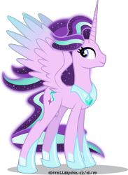 Size: 1619x2206 | Tagged: safe, artist:stellardusk, character:starlight glimmer, species:alicorn, species:pony, alicornified, female, mare, princess starlight glimmer, race swap, simple background, starlicorn, transparent background, xk-class end-of-the-world scenario