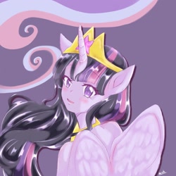 Size: 2048x2048 | Tagged: safe, artist:moh_mlp2, character:twilight sparkle, character:twilight sparkle (alicorn), species:alicorn, species:anthro, species:pony, episode:the last problem, g4, my little pony: friendship is magic, crown, cute, female, jewelry, princess twilight 2.0, regalia, twiabetes