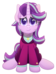 Size: 2618x3450 | Tagged: safe, artist:sol-r, character:starlight glimmer, species:pony, episode:the last problem, g4, my little pony: friendship is magic, clothing, female, headmare starlight, older, older starlight glimmer, simple background, solo, transparent background, vector