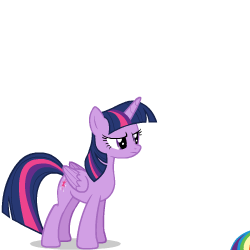 Size: 250x250 | Tagged: safe, artist:sasha-flyer, character:rainbow dash, character:twilight sparkle, character:twilight sparkle (alicorn), species:alicorn, species:pegasus, species:pony, derpibooru, animated, animated png, apng for breezies, duo, duo female, female, forced juxtaposition, juxtaposition, juxtaposition win, mare, meme, meta, multi image animation, simple background, transparent background, vector