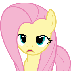 Size: 250x250 | Tagged: safe, artist:sasha-flyer, character:fluttershy, species:pegasus, species:pony, episode:testing testing 1-2-3, g4, my little pony: friendship is magic, animated, animated png, apng for breezies, female, fluttershy is not amused, mare, simple background, solo, transparent background, unamused, vector