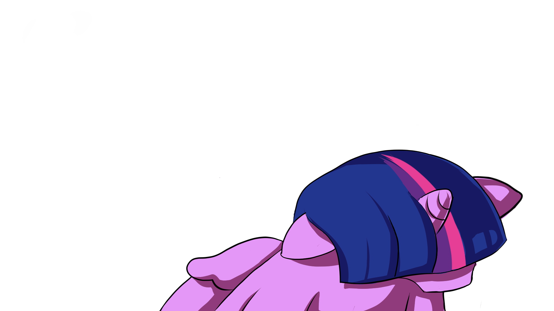 Size: 1920x1080 | Tagged: safe, artist:manny b.garcia, artist:mannybcadavera, character:twilight sparkle, character:twilight sparkle (alicorn), species:alicorn, species:pony, animated, cell shaded, cute, digital art, female, frame by frame, gif, head turn, simple background, solo, twiabetes, white background