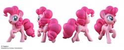 Size: 1969x800 | Tagged: safe, artist:andrew hickinbottom, character:pinkie pie, species:pony, 3d, 3d model, female, open mouth, solo