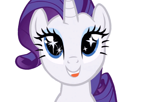 Size: 546x360 | Tagged: safe, artist:pinkiepizzles, character:rarity, animated, cute, female, raribetes, reaction image, simple background, solo, starry eyes, transparent background, wingding eyes