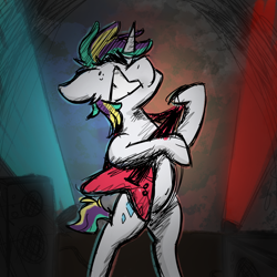Size: 2500x2500 | Tagged: safe, artist:antimationyt, character:rarity, species:pony, species:unicorn, alternate hairstyle, female, music, punk, punk rock, punkity, solo