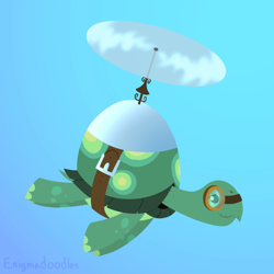 Size: 800x800 | Tagged: safe, artist:enigmadoodles, character:tank, male, solo, tortoise