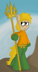 Size: 788x1456 | Tagged: safe, artist:sketchymouse, aquaman, dc comics, ponified