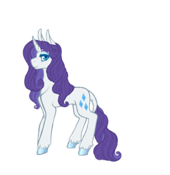 Size: 716x740 | Tagged: safe, artist:ask-pinkie-polkadot-pie, character:rarity, species:pony, alternate hairstyle, colored hooves, female, simple background, solo, transparent background, tumblr:ask-pinkie-polkadot-pie