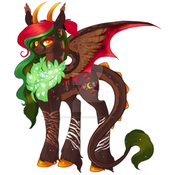 Size: 1920x1920 | Tagged: safe, artist:nightingalewolfie, oc, oc:coco berry, species:pony, bat wings, deviantart watermark, female, horns, mare, obtrusive watermark, simple background, solo, transparent background, watermark, wings