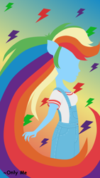 Size: 1500x2669 | Tagged: safe, artist:onlymeequestrian, character:rainbow dash, my little pony:equestria girls, female, solo, wallpaper