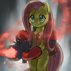 Size: 1200x1200 | Tagged: safe, artist:stupjam, character:fluttershy, cosplay, crossover, fluttermedic, medic, team fortress 2