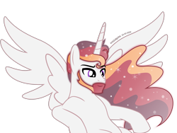Size: 3024x2268 | Tagged: safe, artist:stellardusk, character:princess celestia, species:alicorn, species:pony, beard, cropped, facial hair, invisible seat, male, prince solaris, rule 63, simple background, solo, spread wings, stallion, transparent background, wings