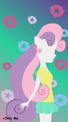 Size: 1500x2669 | Tagged: safe, artist:onlymeequestrian, character:sweetie belle, my little pony:equestria girls, female, solo, wallpaper