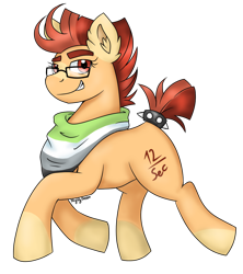Size: 1024x1153 | Tagged: safe, artist:nightydream, oc, species:earth pony, species:pony, female, glasses, mare, simple background, solo, transparent background