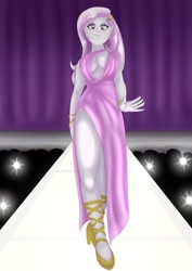 Size: 900x1273 | Tagged: safe, artist:wolfjarl, character:fleur-de-lis, my little pony:equestria girls, camera flashes, clothing, dress, fashion, female, runway, sexy