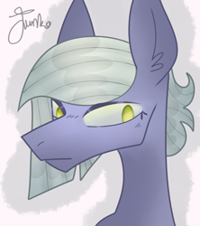 Size: 800x900 | Tagged: safe, artist:junko, character:limestone pie, species:earth pony, species:pony, g4, colored pupils, digital art, ear fluff, eyelashes, female, looking offscreen, mare, signature, solo