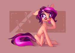 Size: 4093x2894 | Tagged: safe, artist:shore2020, oc, oc only, oc:amethyst arkin, species:earth pony, species:pony, g4, ear down, female, high res, mare, solo, sunglasses