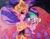 Size: 2048x1598 | Tagged: safe, artist:malevolentsamson, character:spike, character:sunset satan, character:sunset shimmer, species:dog, equestria girls:equestria girls, g4, my little pony: equestria girls, my little pony:equestria girls, angry, commission, demon, holding, pencil drawing, request, sharp teeth, shedemon, spike the dog, sunset satan, teeth, traditional art, wings