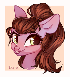 Size: 2894x3169 | Tagged: safe, artist:shore2020, oc, species:pony, g4, bust, female, mare, portrait, solo