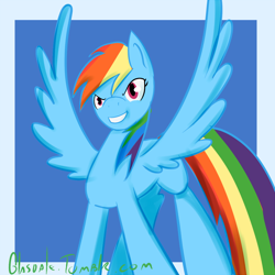 Size: 900x900 | Tagged: safe, artist:glasdale, character:rainbow dash, 30 minute art challenge