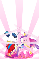 Size: 640x960 | Tagged: safe, artist:alphamuppet, artist:catnipfairy, character:princess cadance, character:shining armor, episode:a canterlot wedding, g4, my little pony: friendship is magic, iphone wallpaper, love spell, power of love
