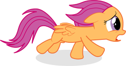 Size: 5913x3109 | Tagged: safe, artist:pinkiepizzles, character:scootaloo, simple background, transparent background, vector