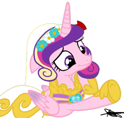Size: 900x855 | Tagged: safe, artist:andreamelody, character:princess cadance, bride, clothing, dress, female, simple background, solo, transparent background, vector, wedding dress