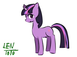 Size: 934x690 | Tagged: dead source, safe, artist:lentoto, character:twilight sparkle, character:twilight sparkle (unicorn), species:pony, species:unicorn, g4, female, mare, paint tool sai, simple background, solo, white background
