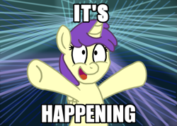 Size: 1011x718 | Tagged: safe, artist:sketchymouse, character:alula, character:pluto, character:princess erroria, species:alicorn, species:pony, doom paul, female, image macro, it's happening, meme, pluto, ron paul, solo