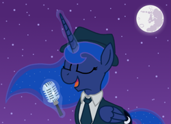 Size: 1175x852 | Tagged: safe, artist:sketchymouse, character:princess luna, female, frank sinatra, solo